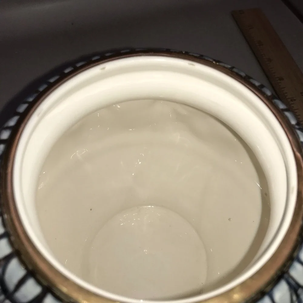 Vintage Capodimonte Vase Bowl Made In Italy NO LID‎